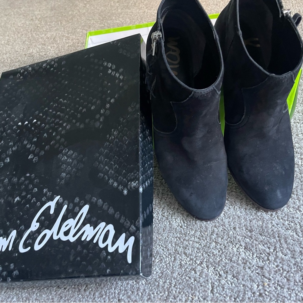 Sam Edelman black suede bootie